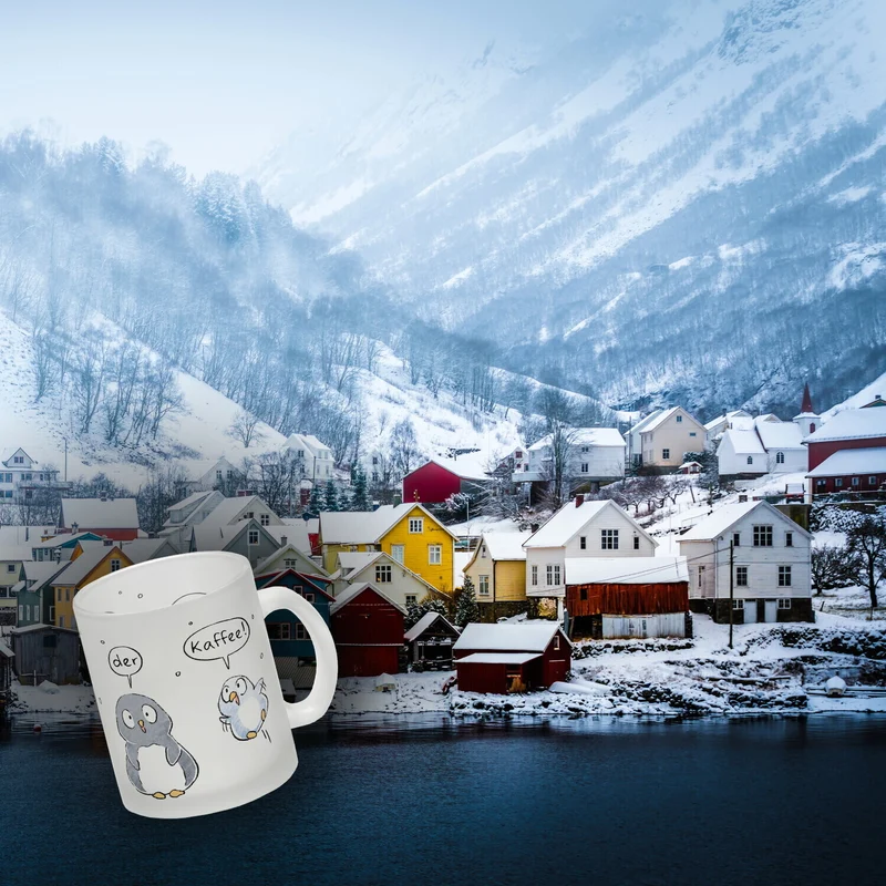 Leise rieselt der Tee Kaffeebecher mit Spruch