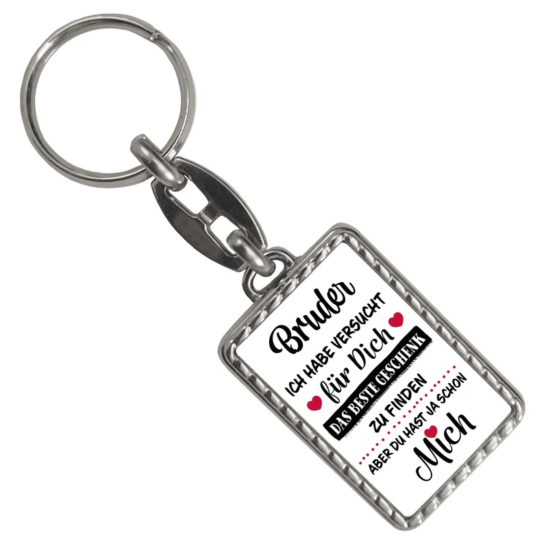 Bruder - das beste Geschenk für dich bin ich Schlüsselanhänger