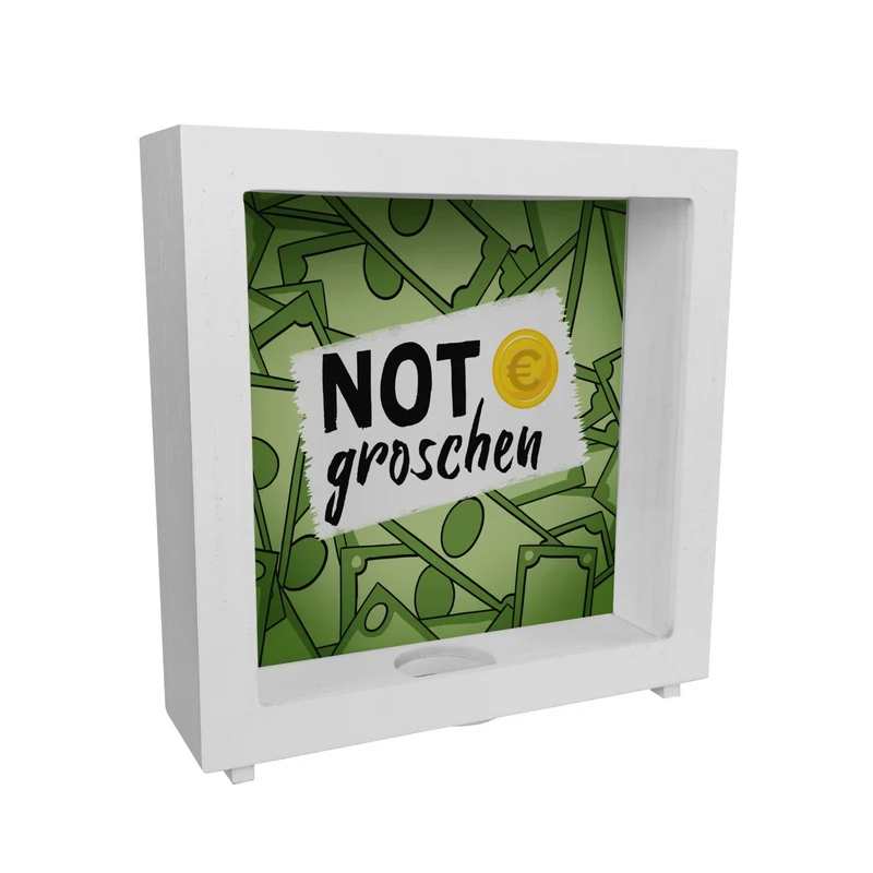 Notgroschen Spardose für den Notfall