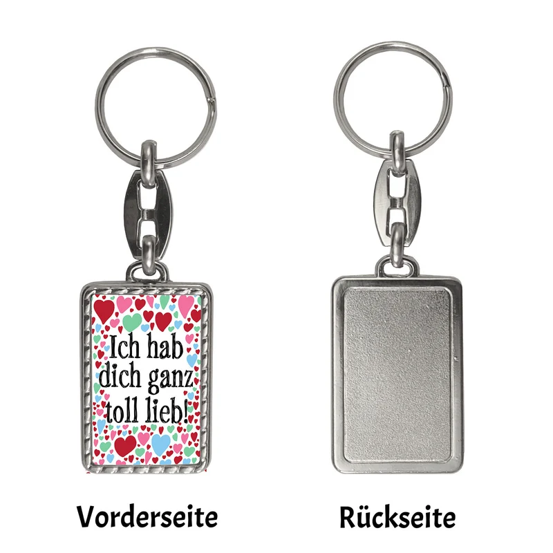 Ich hab dich ganz toll lieb Schlüsselanhänger