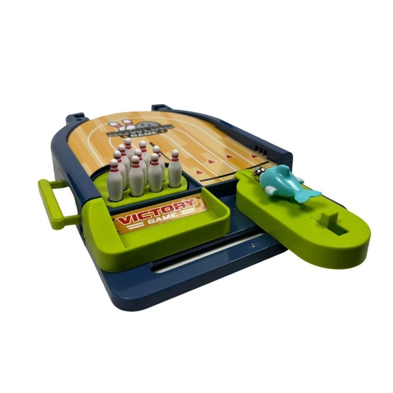 Mini Tisch Bowling Spielzeug mit 10 Pins und Bällen