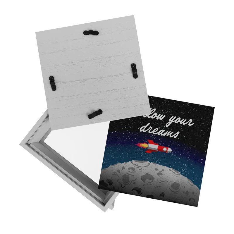 Rakete im Weltall follow your dreams Mond Spardose