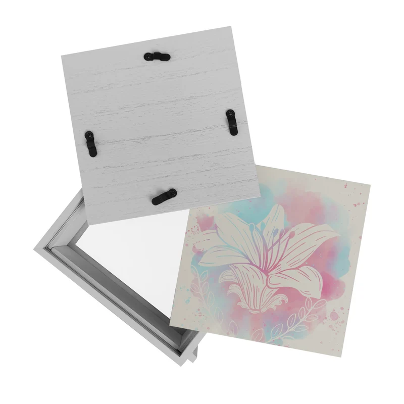 Spardose mit Blumenmotiv in Wasserfarbenoptik