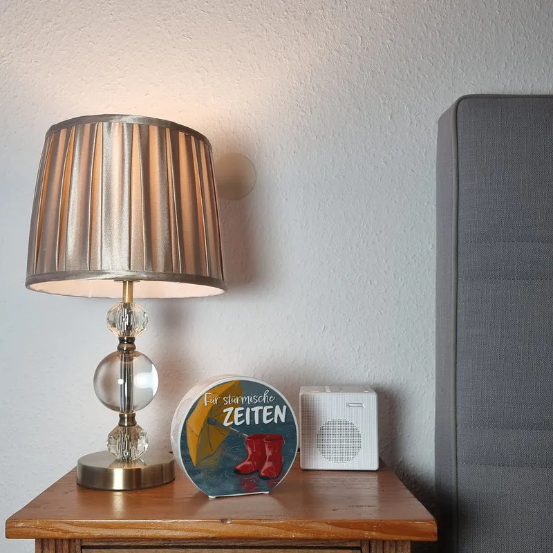 Für stürmische Zeiten Spardose mit Regen Motiv