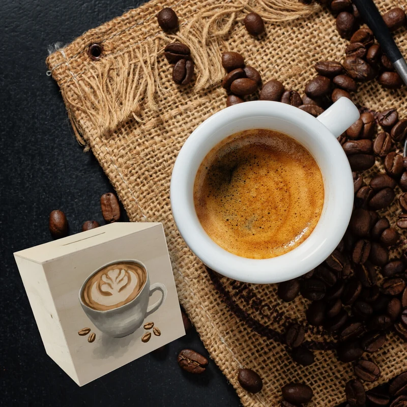 Trinkgeld Kaffeekasse Spardose