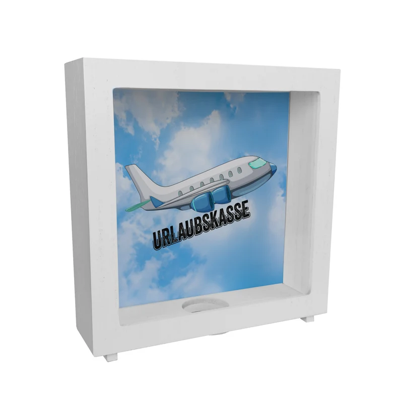 Urlaubskasse Flugzeug Spardose
