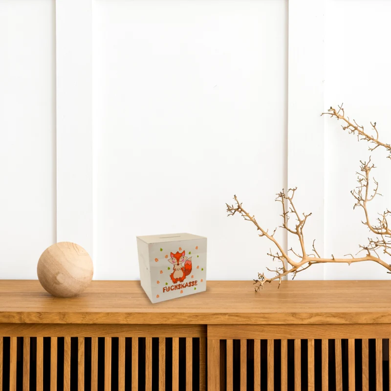 Fuchs Spardose mit Spruch Fox Bank