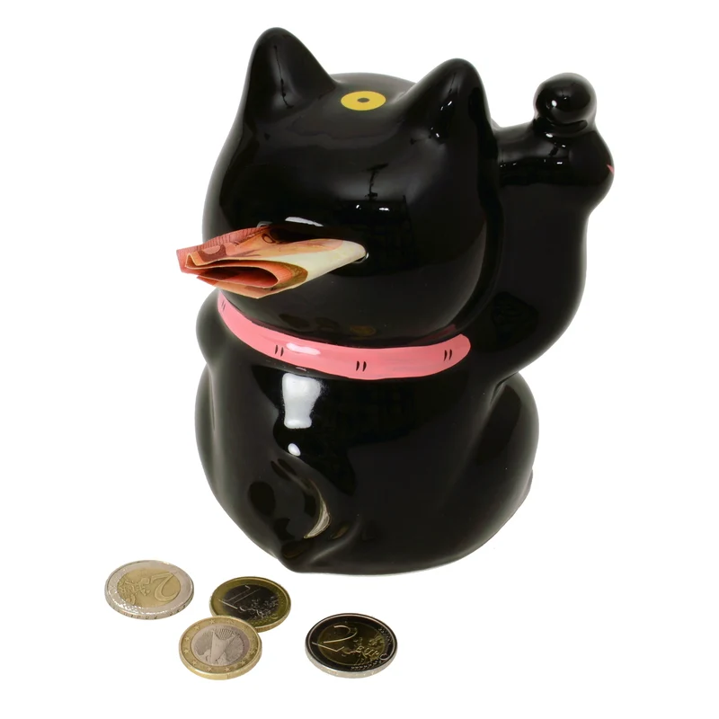 Angry Cat - Böser Kater Spardose in schwarz