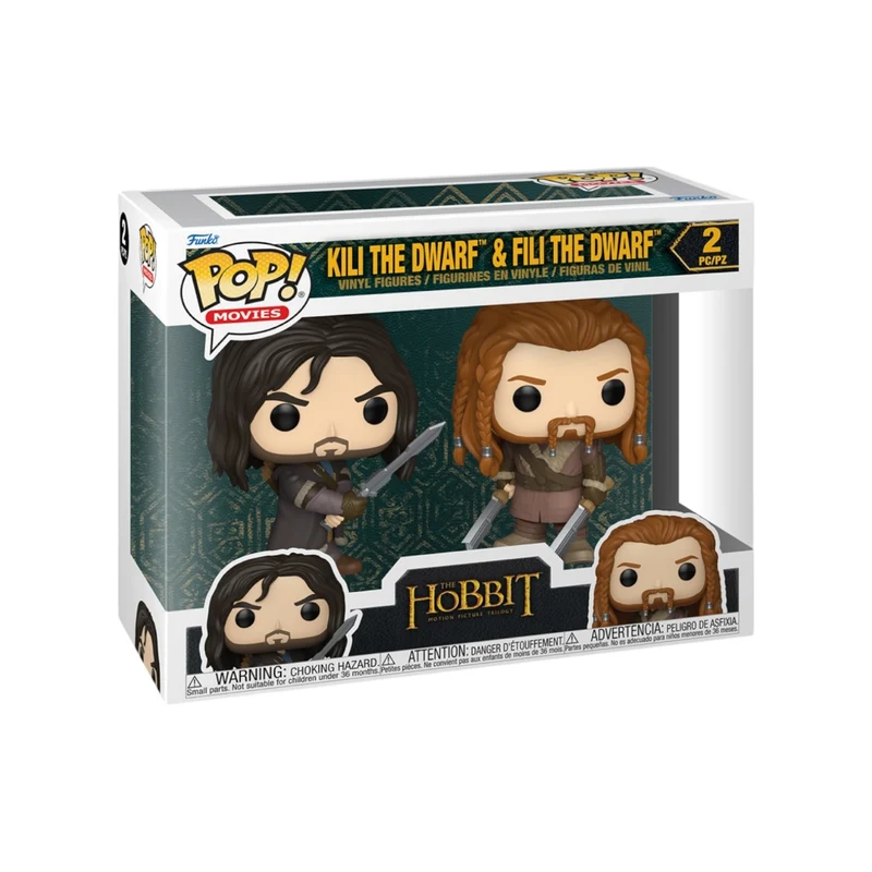 Kili the Dwarf & Fili the Dwarf 2-Pack Funko Pop! - The Hobbit - PREORDER