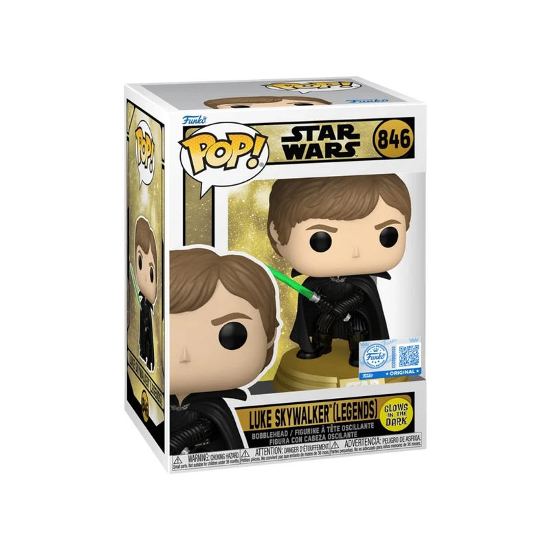 Luke Skywalker (Legends) #846 (Glows in the Dark) Funko Pop! - Star Wars
