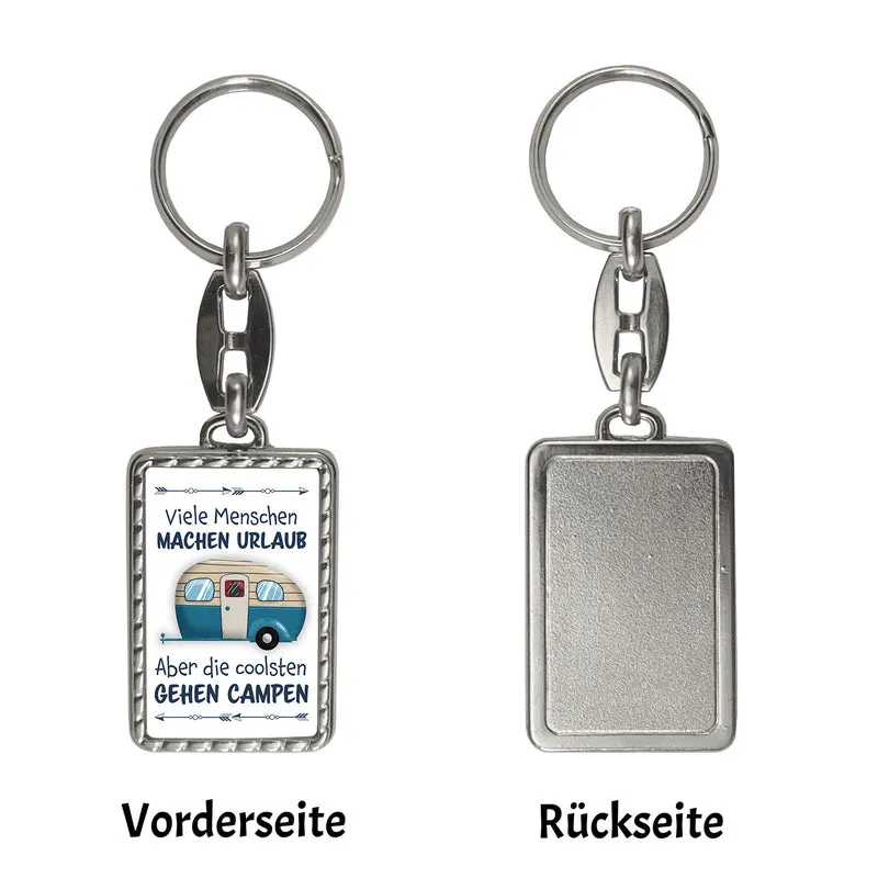 Die coolsten gehen campen Schlüsselanhänger mit Wohnwagen