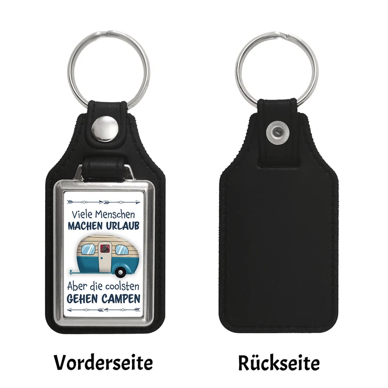 Die coolsten gehen campen Schlüsselanhänger mit Wohnwagen