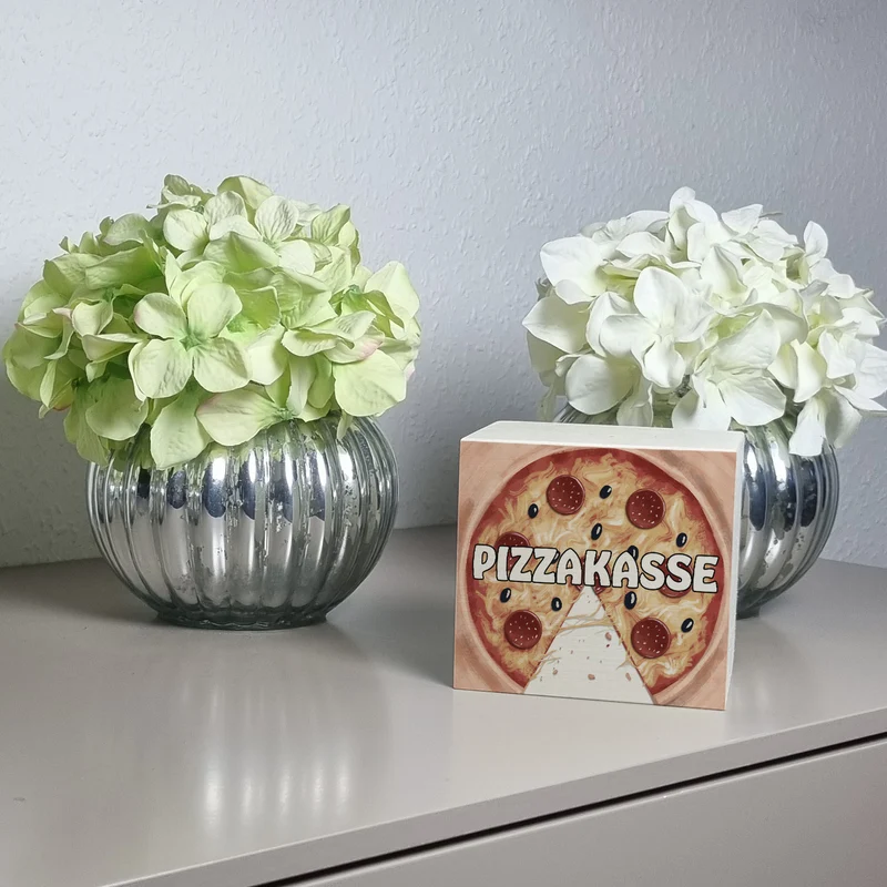 Pizzakasse Spardose mit Pizzamotiv