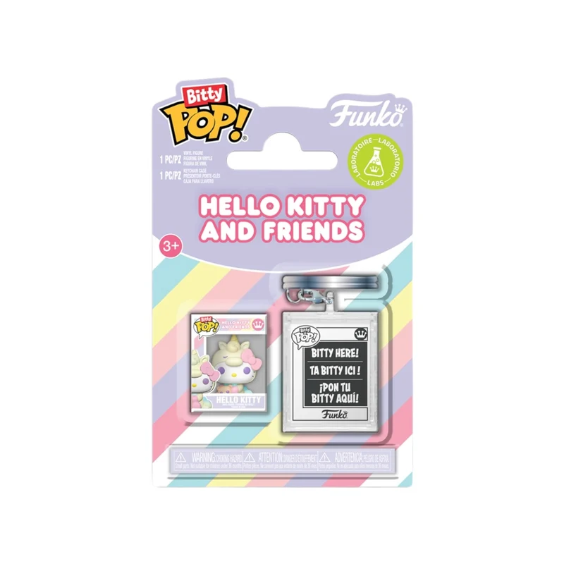 Hello Kitty Unicorn Bitty Pop and Accessory Funko Keychain - Hello Kitty - PREORDER