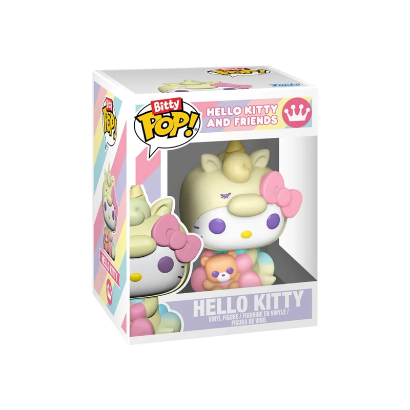 Hello Kitty Unicorn Bitty Pop and Accessory Funko Keychain - Hello Kitty - PREORDER