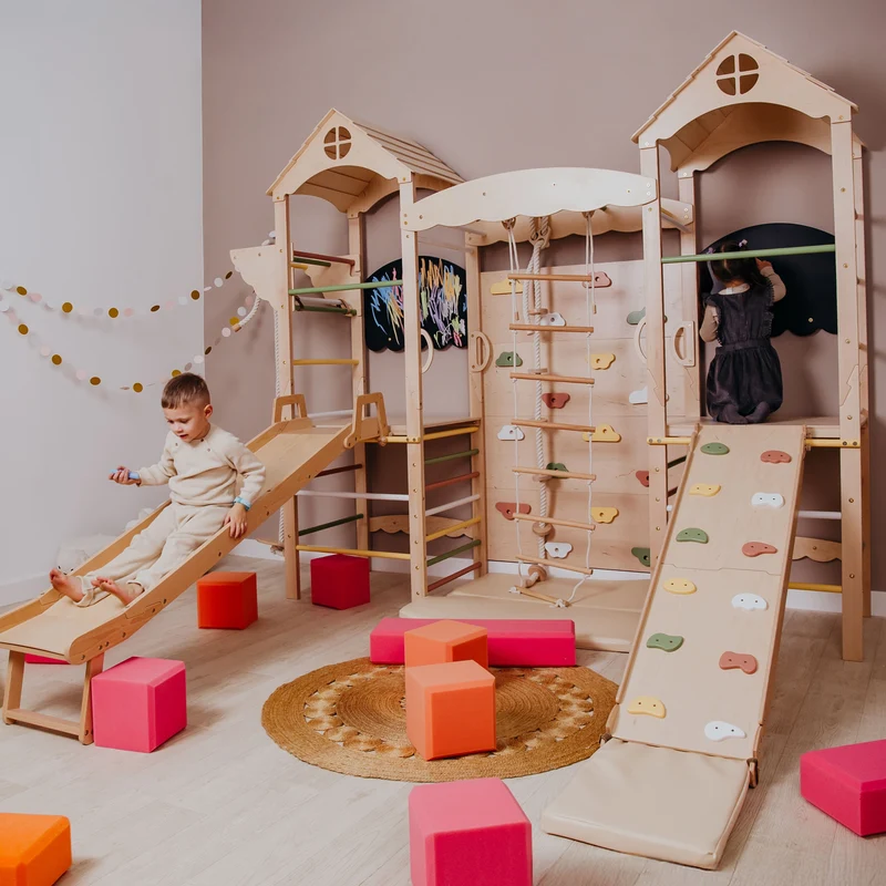 Großer Indoor Spielplatz für Kinder – Komplettes Spielset