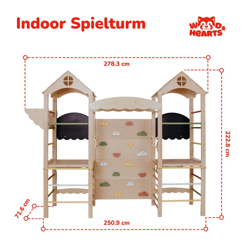 Großer Indoor Spielplatz für Kinder – Komplettes Spielset