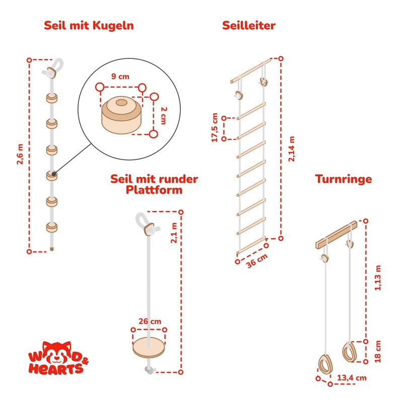 Großer Indoor Spielplatz für Kinder – Komplettes Spielset