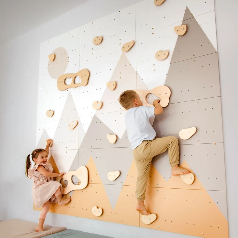 Kinderzimmer Kletterwand