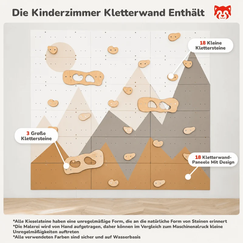Kinderzimmer Kletterwand