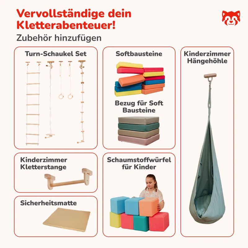 Kinderzimmer Kletterwand