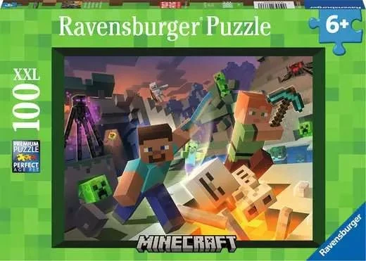 Kinderpuzzle ab 6 Jahren - Minecraft Monster