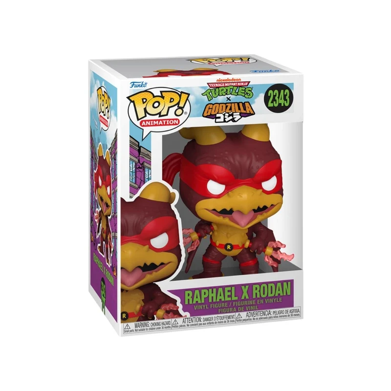 Raphael X Rodan #2343 Funko Pop - Teenage Mutant Ninja Turtles: Turtles x Godzilla