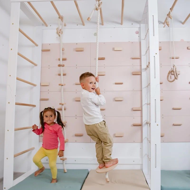 Indoor Klettergerüst Set mit Monkey Bars & Zubehör