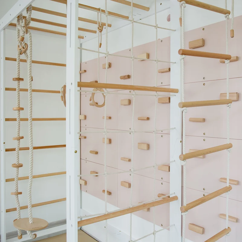 Indoor Klettergerüst Set mit Monkey Bars & Zubehör