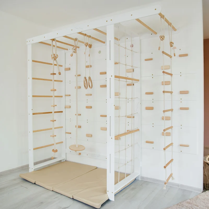 Indoor Klettergerüst Set mit Monkey Bars & Zubehör