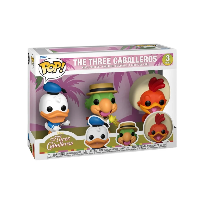 Donald Duck / José Carioca / Panchito 3 Pack Funko Pop! - The Three Caballeros - PREORDER