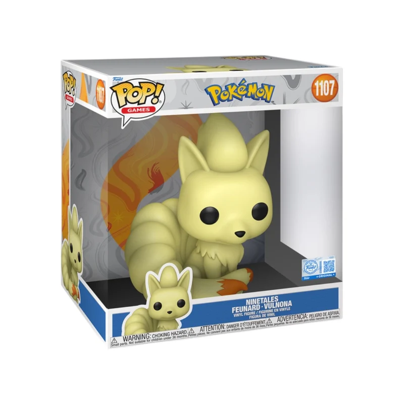 Ninetales #1107 Funko Pop Jumbo - Pokémon - DAMAGED INSERT