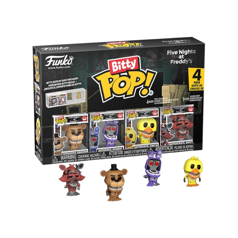 Withered Freddy 4 Pack Funko Bitty Pops - Five Nights at Freddy's