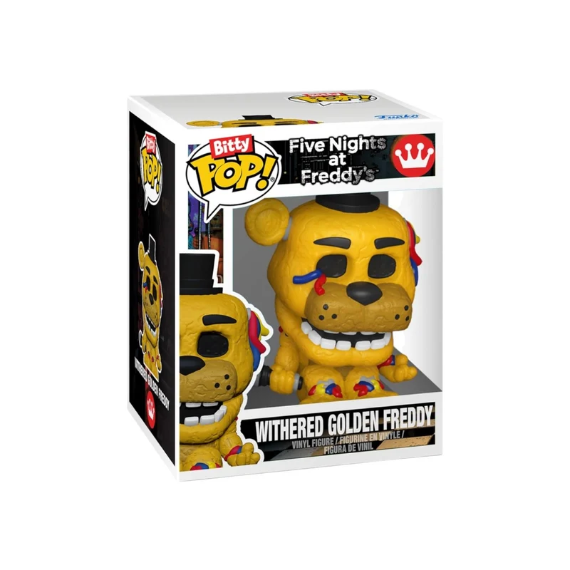 Withered Golden Freddy 4 Pack Funko Bitty Pops - Five Nights at Freddy's - Chance of Chase