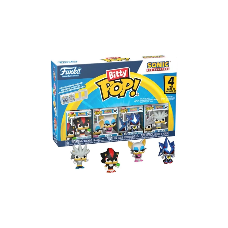Shadow with Emerald 4 Pack Funko Bitty Pops - Sonic the Hedgehog