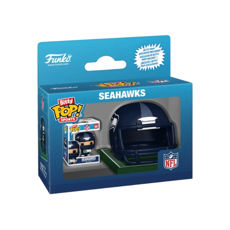 Helmet & Player Seahawks Funko Bitty Pop! - Seattle Seahawks - NFL