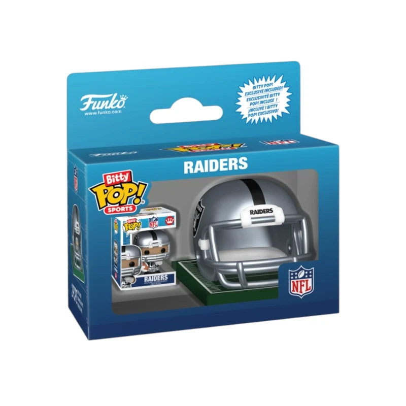 Helmet & Player Raiders Funko Bitty Pop! - Las Vegas Raiders - NFL