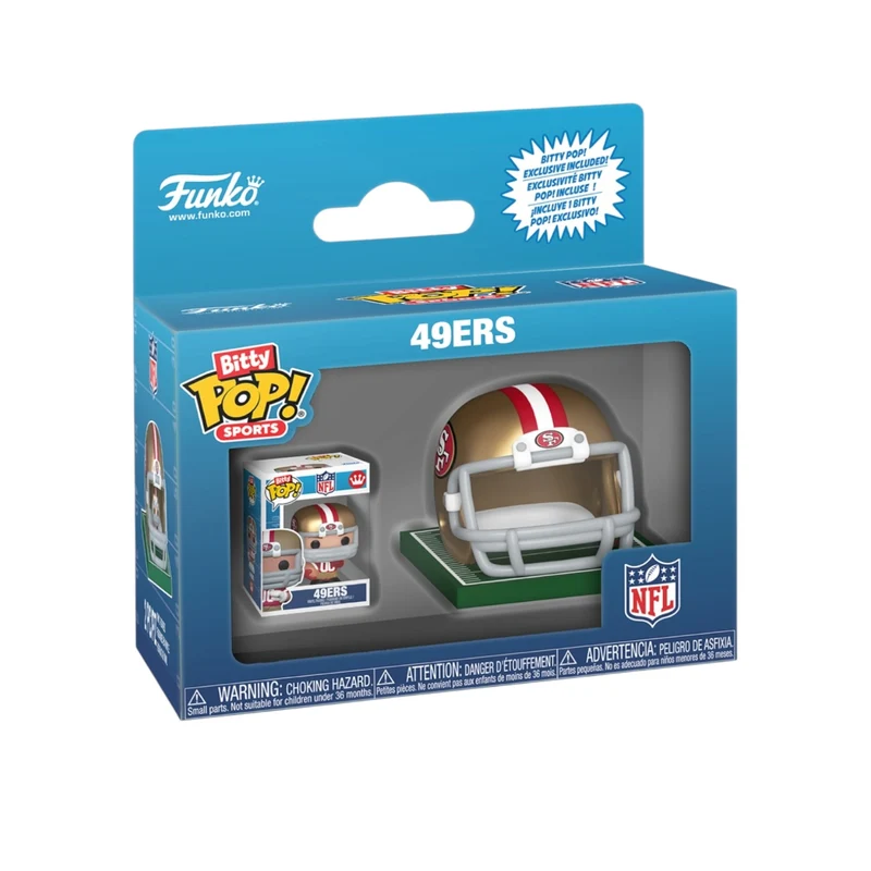 Helmet & Player 49ers Funko Bitty Pop! - San Francisco 49ers - NFL
