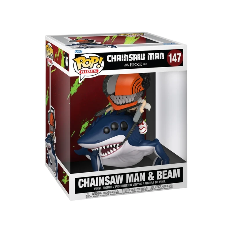 Chainsaw Man and Beam #147 Funko Pop Rides - Chainsaw Man: The Movie Reze Arc