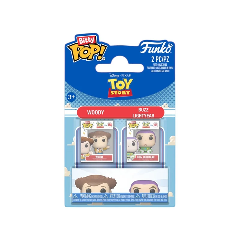 Woody & Buzz Lightyear 2 pack Bitty Pop - Toy Story