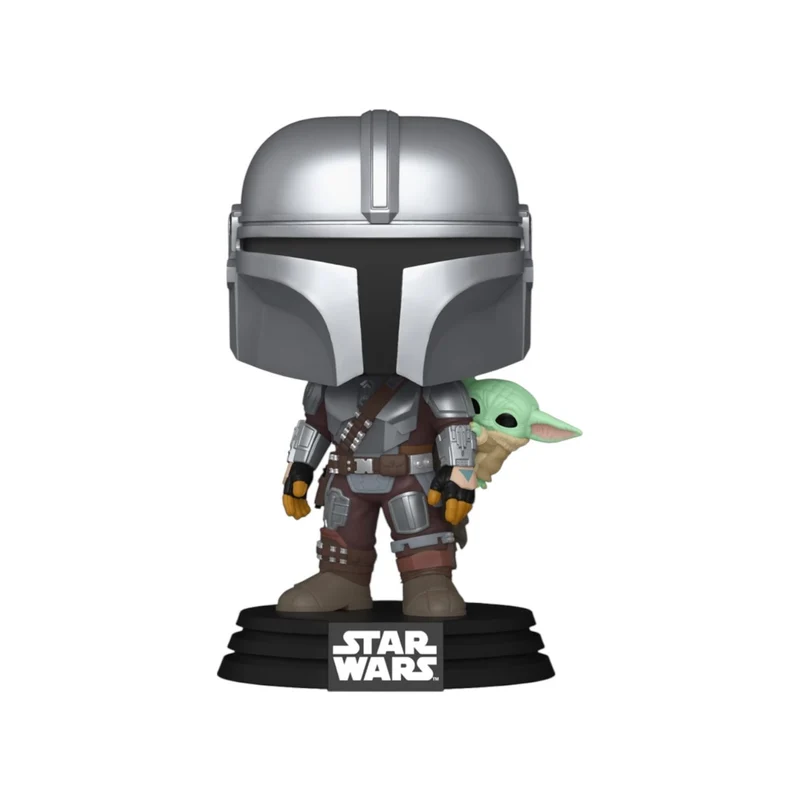 The Mandalorian with Grogu on back #818 Funko Pop - Star Wars