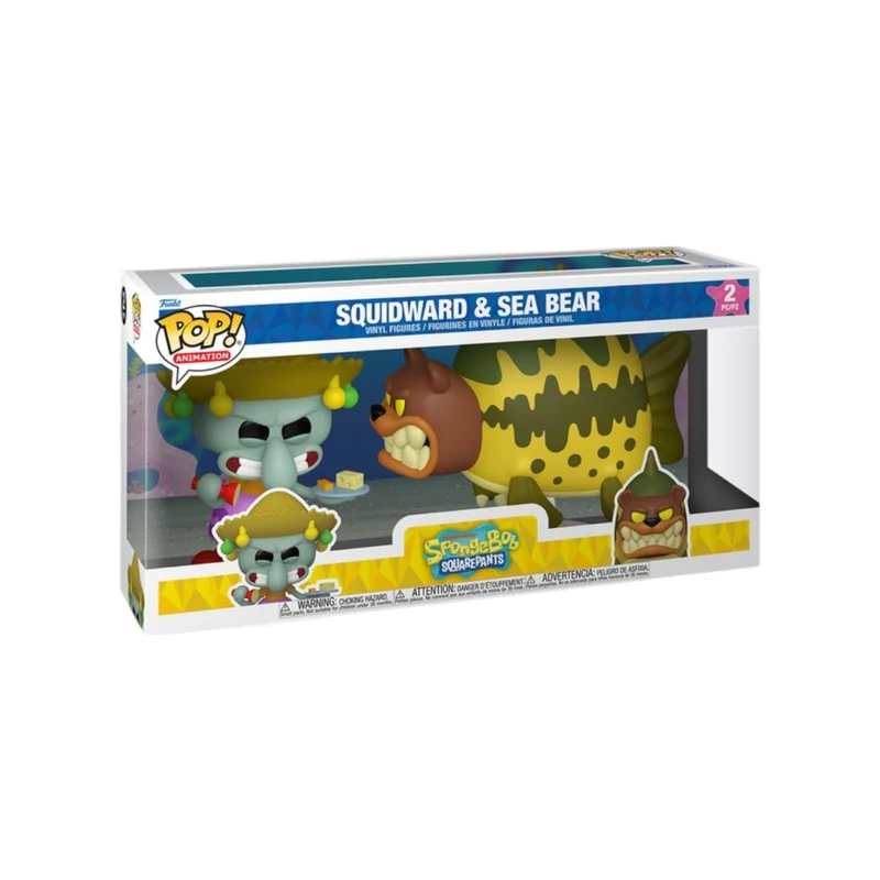 Squidward & Sea Bear 2 pack Funko Pop - Spongebob Squarepants