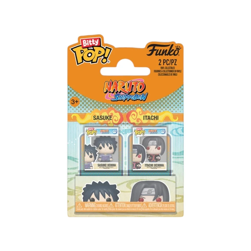Sasuke Uchiha and Itachi Uchiha 2 pack Bitty Pop - Naruto Shippuden