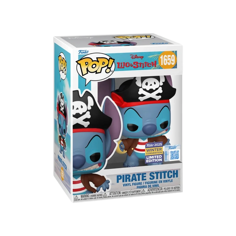 Pirate Stitch #1659 Funko Pop! - Lilo & Stitch - Winter Convention 2025 Exclusive