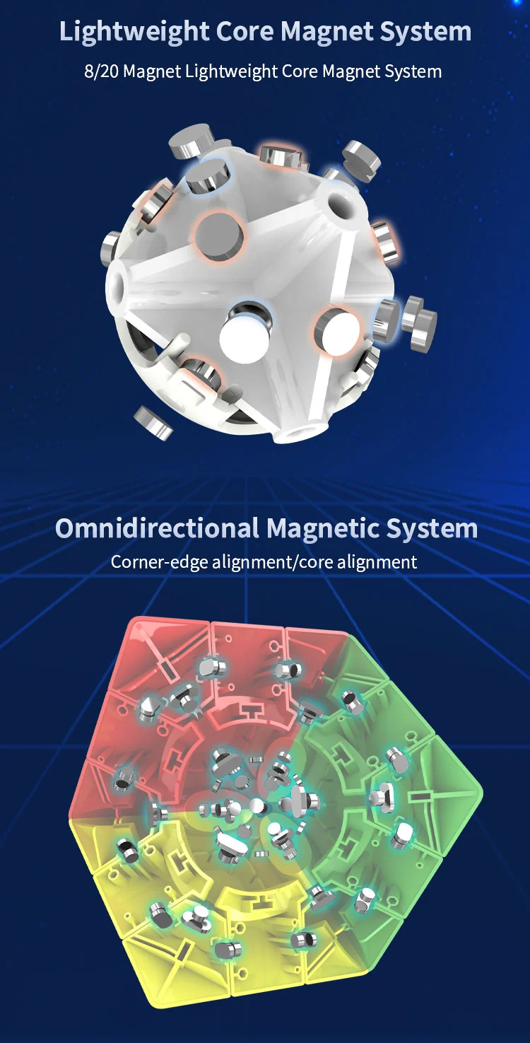 ESCube ES3 3x3 (Magnetic + 20-Magnet Ball-Core + UV Coated)