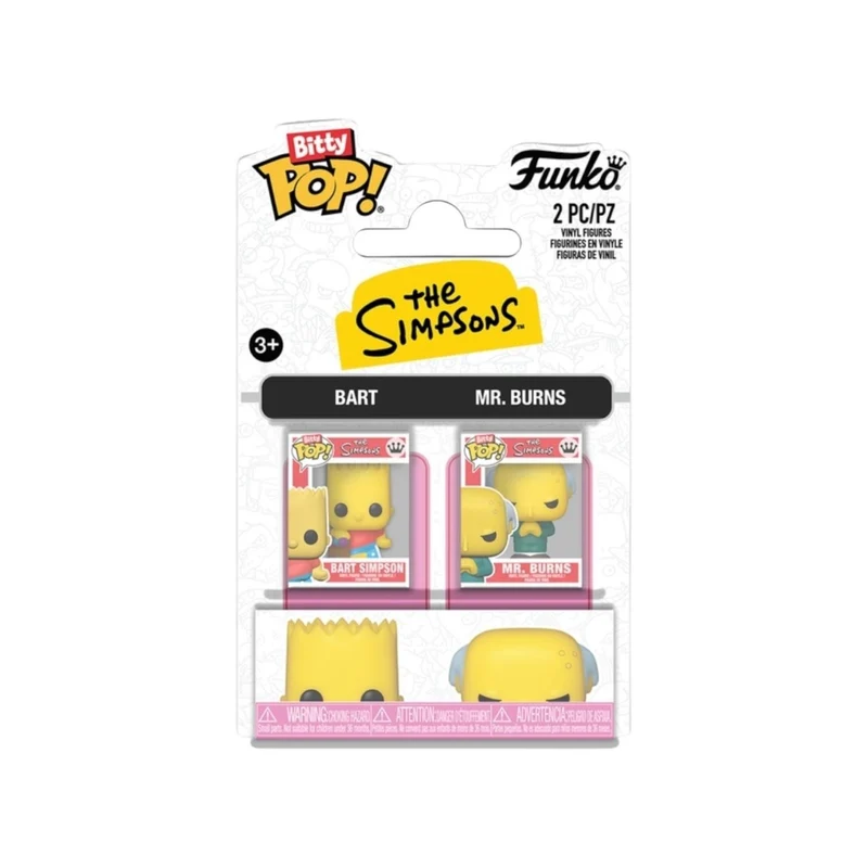 Bart Simpson and Mr Burns 2 pack Bitty Pop - The Simpsons