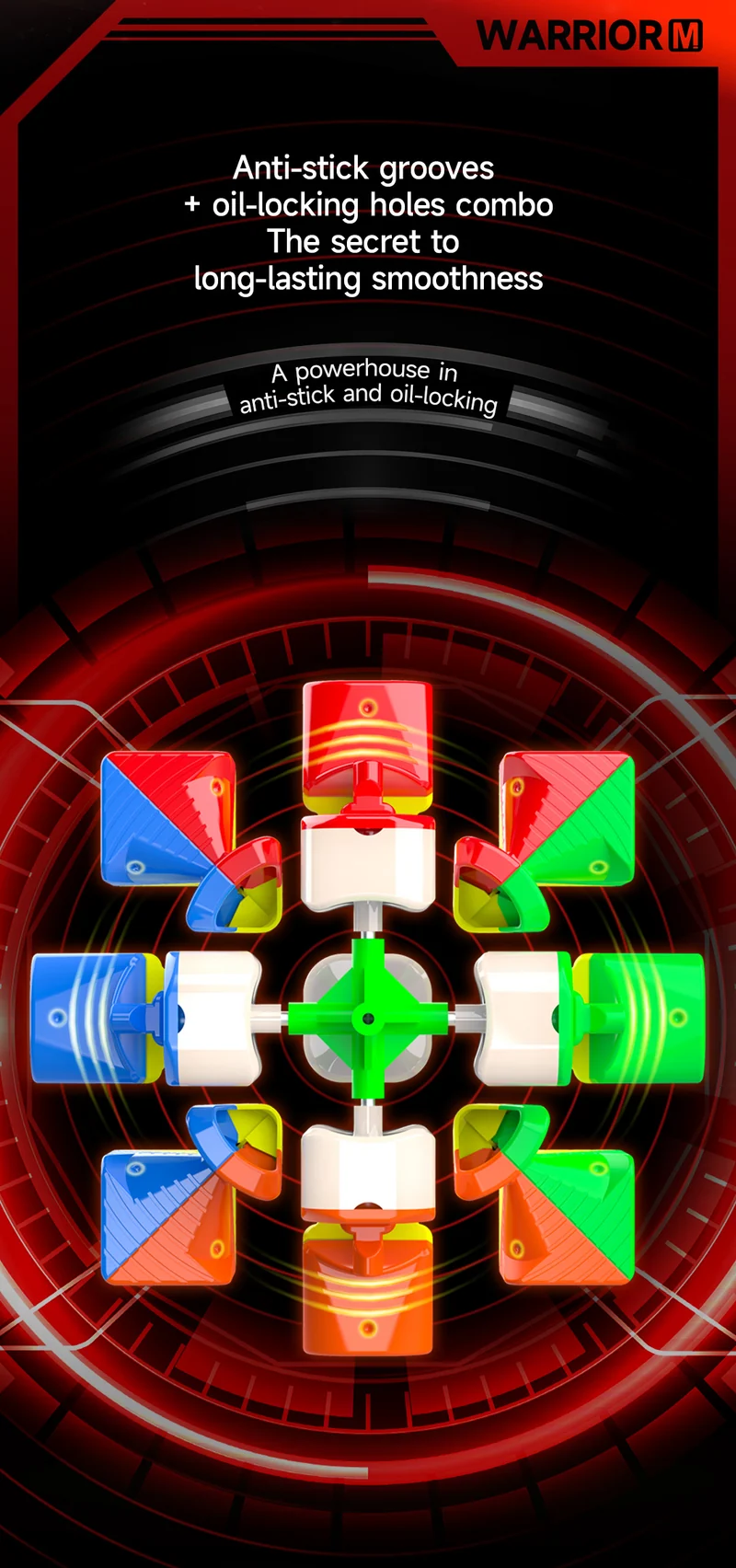 QiYi Warrior M 3x3 (Magnetic + UV Coated)