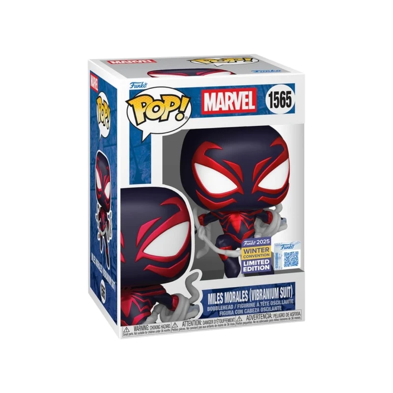 Miles Morales (Vibranium Suit) #1565 Funko Pop! - Marvel - Winter Convention 2025 Exclusive