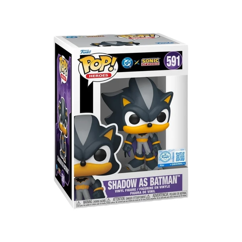 Shadow as Batman #591 Funko Pop - DC X Sonic the Hedgehog
