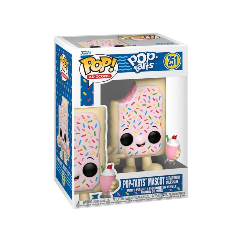 Pop Tarts Mascot Strawberry Milkshake #251 Funko Pop - Pop Tarts
